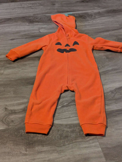Carter's 12mo pumpkin romper, Kids 12 Month (9-12M)