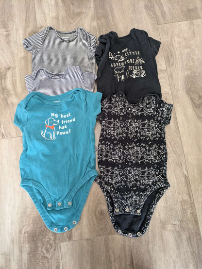 5 Carter's onesies, Kids 6 Month (3-6M)