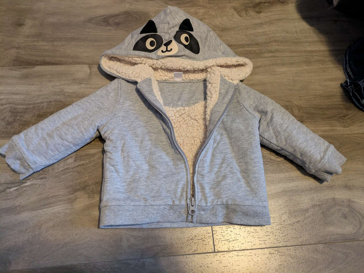 Joe Fresh raccoon critter hoodie , Kids 12 Month (9-12M)