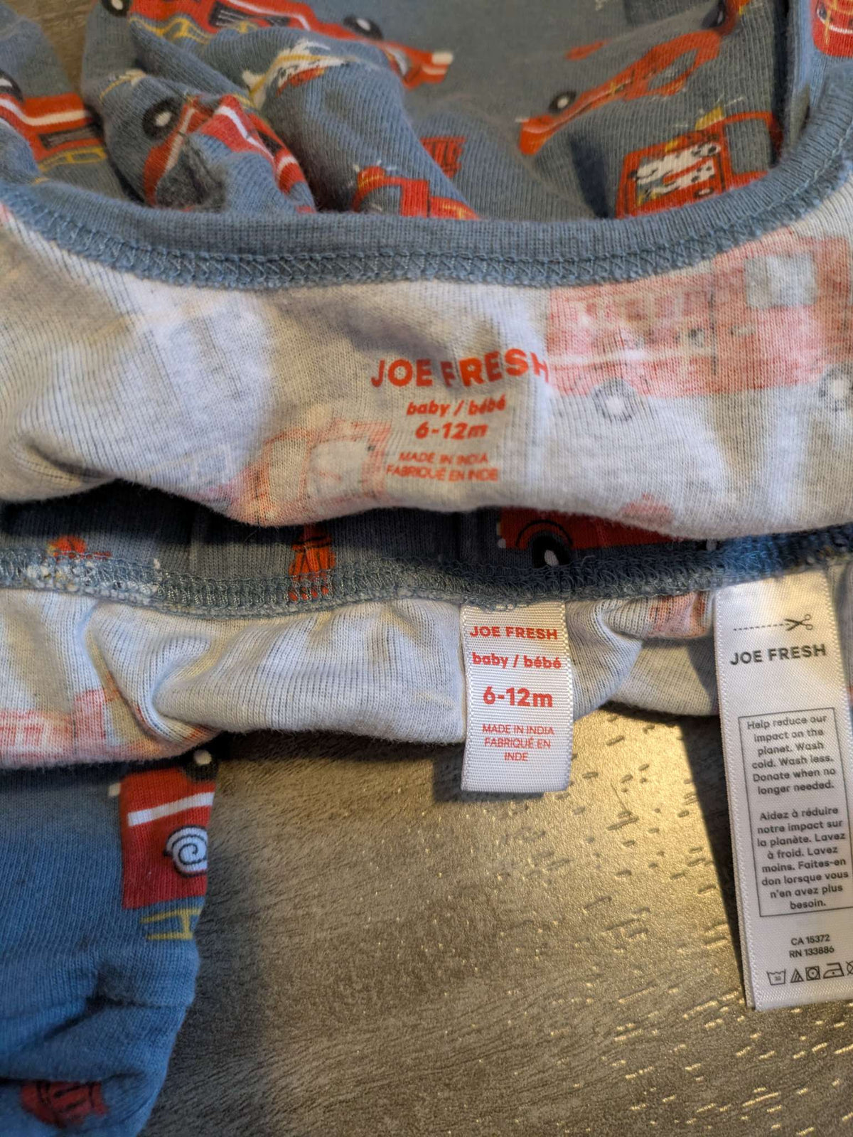 Fire truck outfit - Joe Fresh , Kids 12 Month (9-12M)
