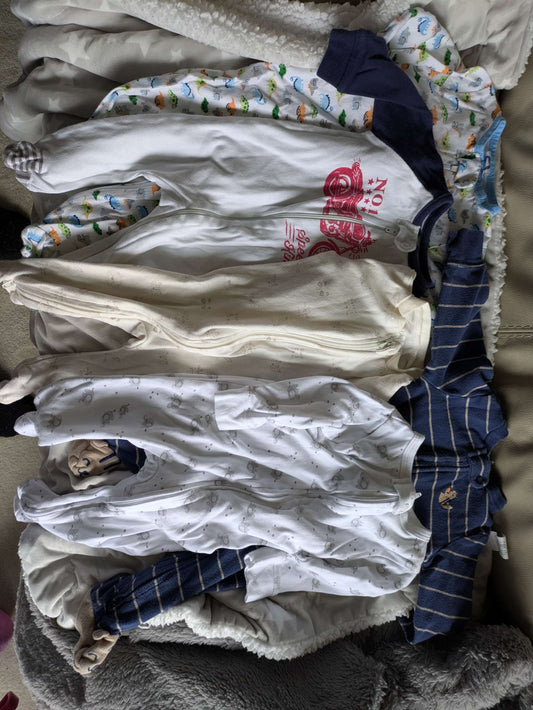 5 pairs of jammies, Kids 6 Month (3-6M)