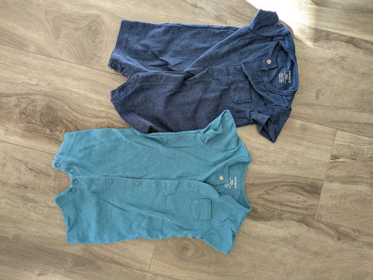 Carter's rompers (2), Kids 6 Month (3-6M)