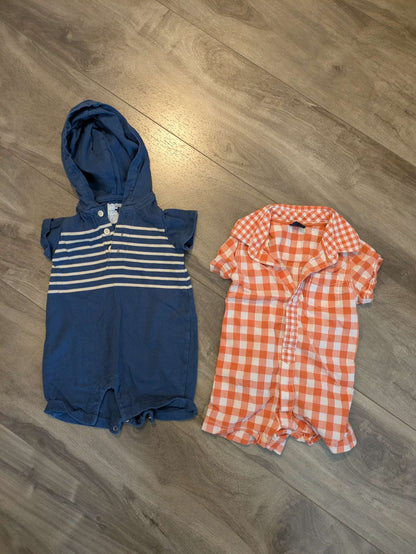 Baby gap short sleeve and shorts rompers , Kids 6 Month (3-6M)
