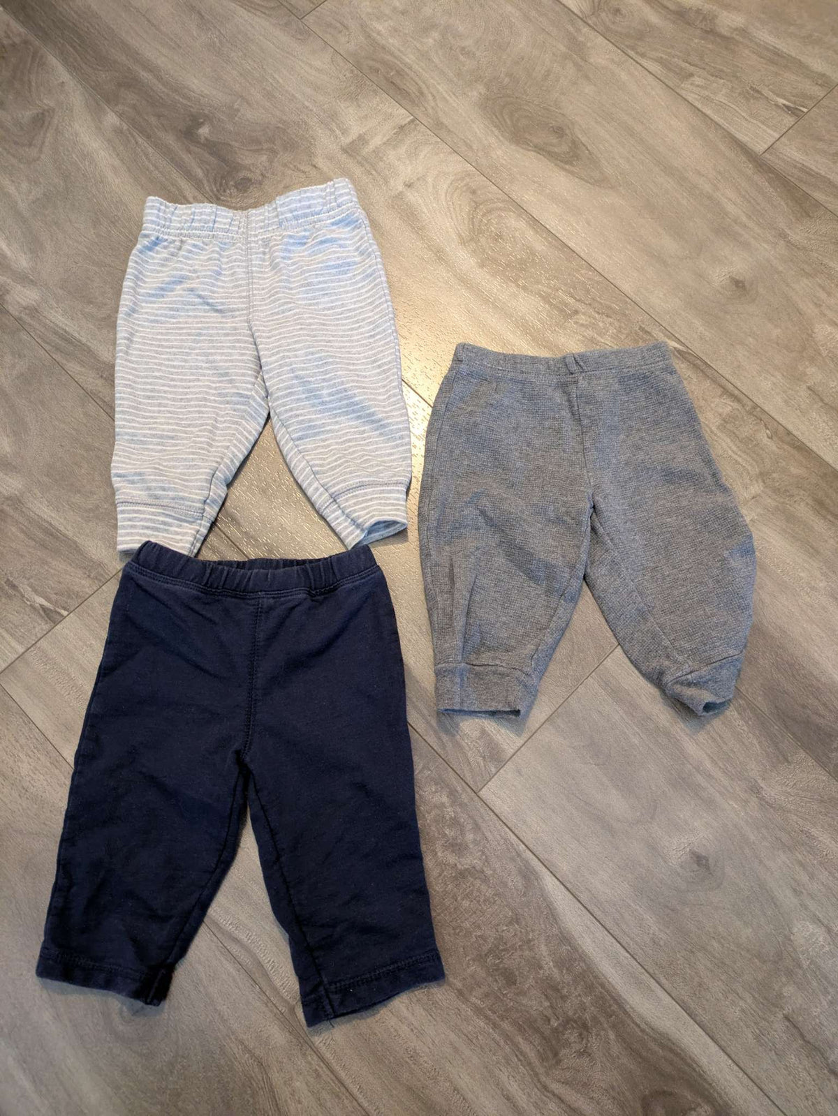 3 pairs of long pants, Kids 6 Month (3-6M)