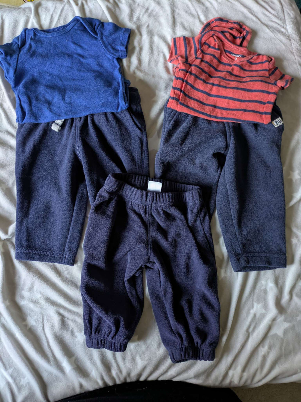 Onesie and pants outfits , Kids 6 Month (3-6M)