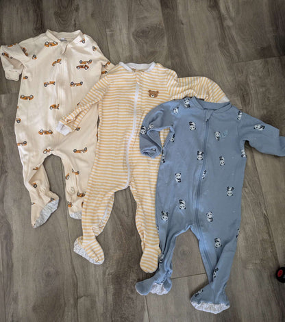 3 pairs of pekkle pjs, Kids 12 Month (9-12M)