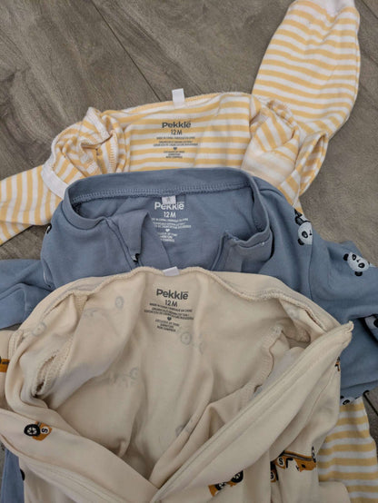 3 pairs of pekkle pjs, Kids 12 Month (9-12M)