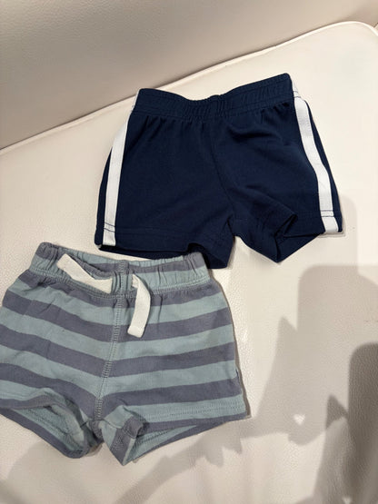 Baby Boys’ 2-Pack Shorts – NB, Kids Newborn