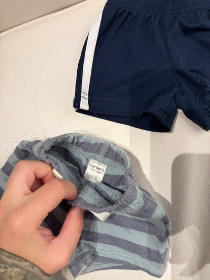 Baby Boys’ 2-Pack Shorts – NB, Kids Newborn