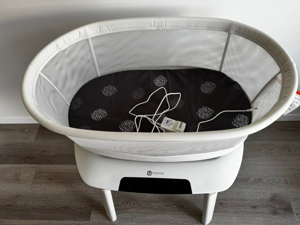 4moms mamaRoo sleep Bassinet with 5 Motions and Sound, 0-6 Months (Small)