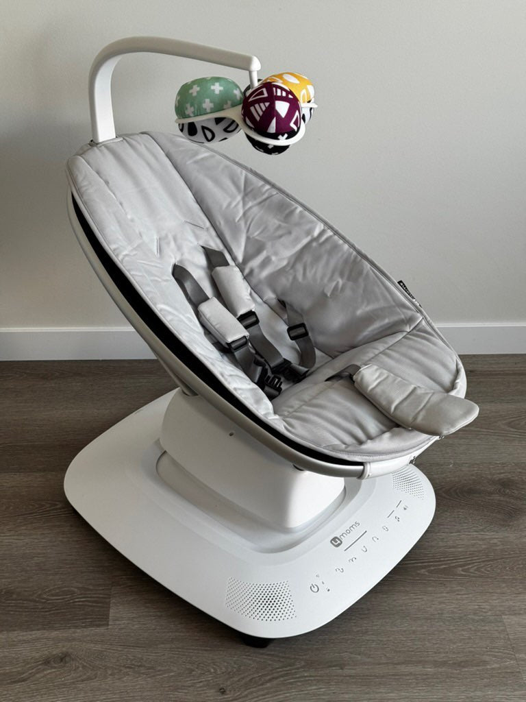 4moms mamaRoo Baby Swing with Toy Bar, Grey