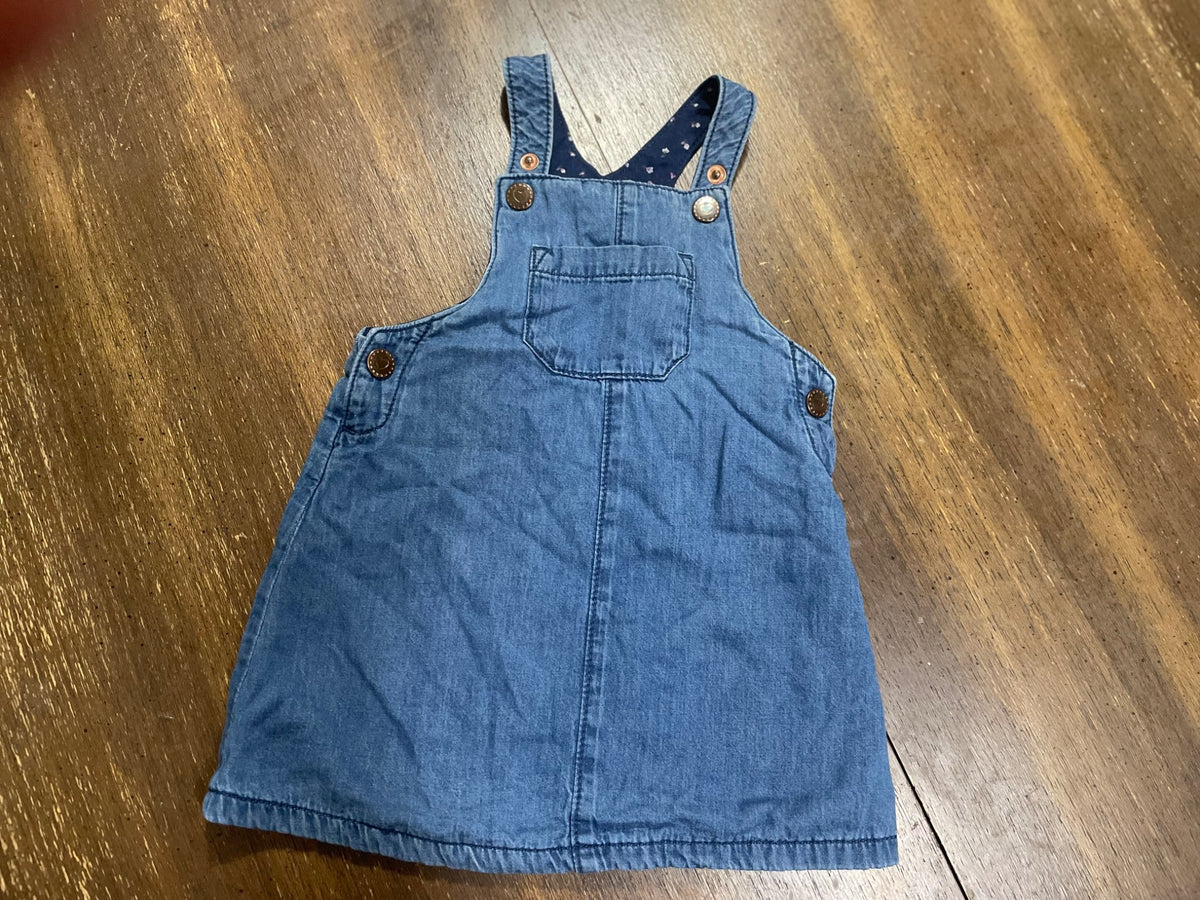 Blue denim dress (9-12months), Kids 12 Month (9-12M)