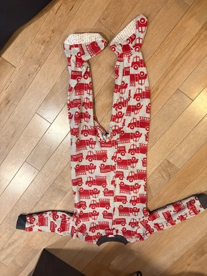 3T Fleece Carter Pjs (no holes, all footed full zipper), Kids 3T