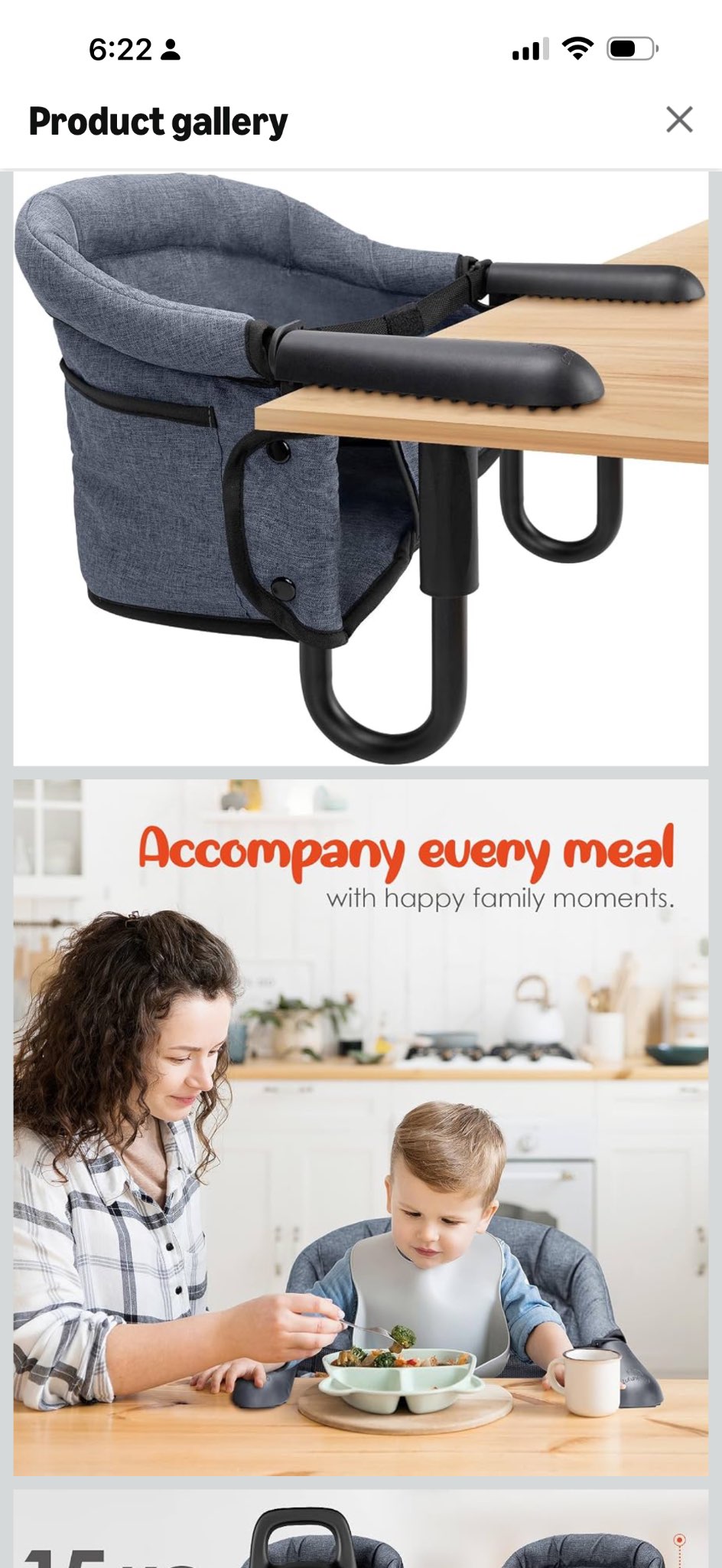 Hook on High Chair (Amazon $60)