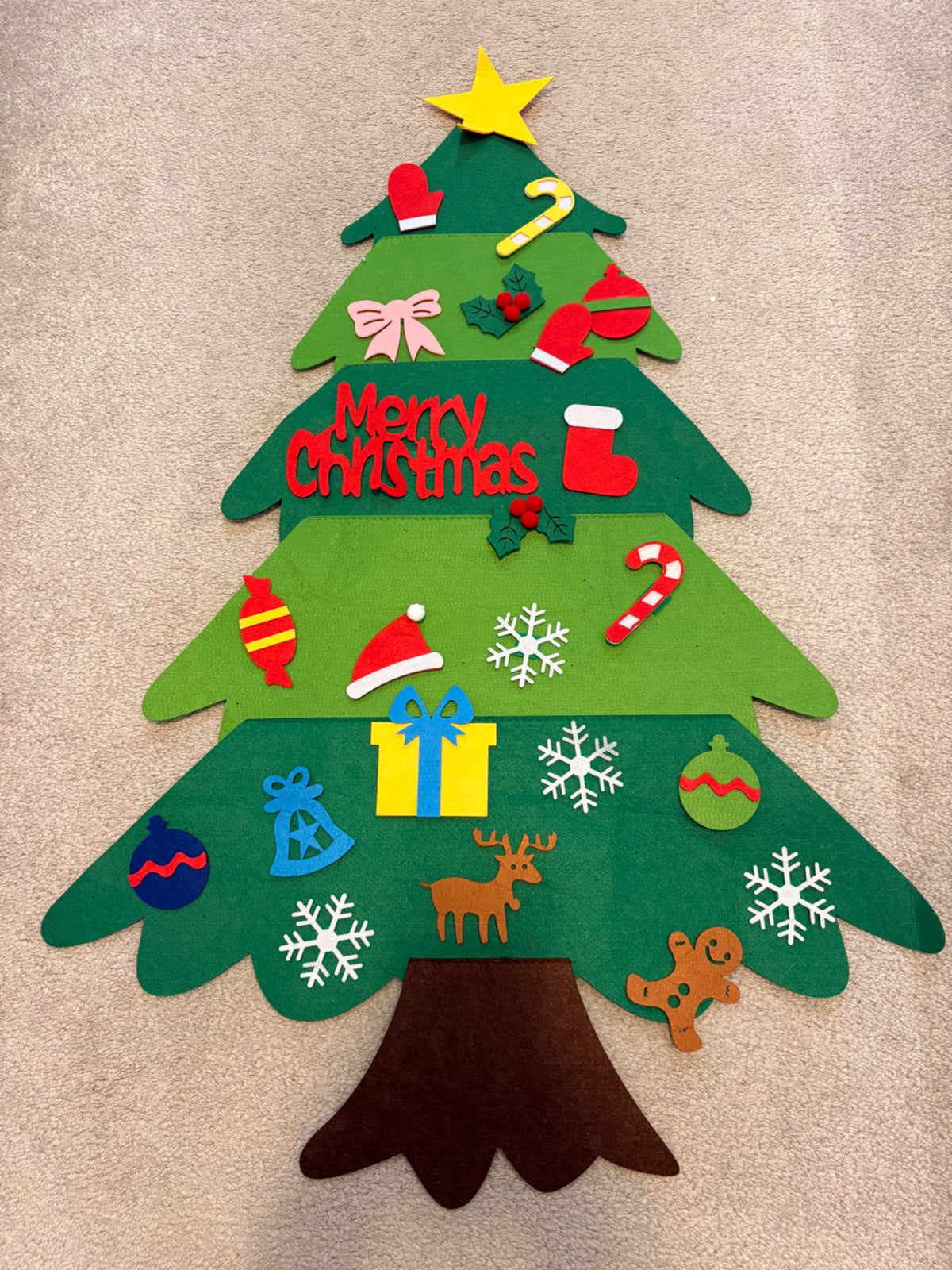Felt Christmas Tree with ornaments