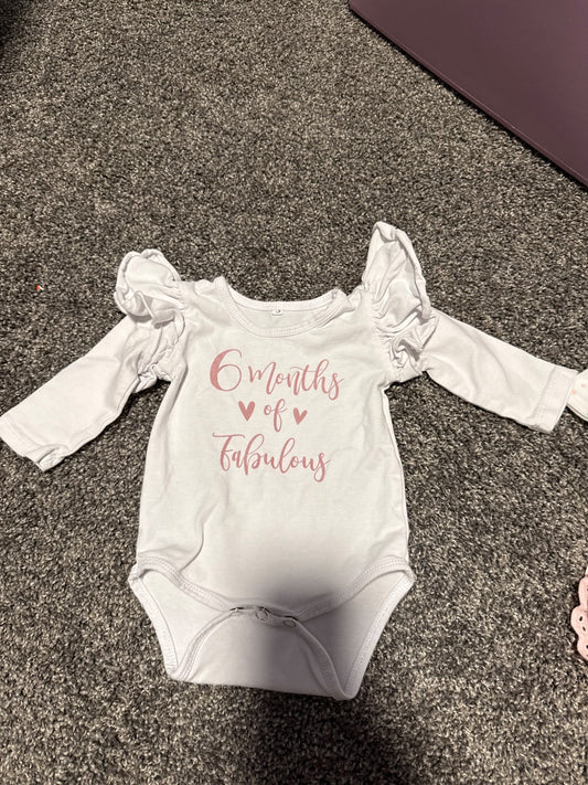6 months bodysuit, Kids 6 Month (3-6M)