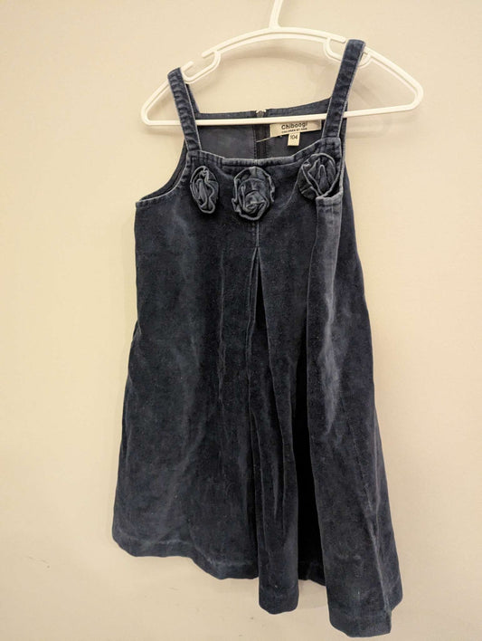 H&m velvet dress choboogi, Kids 4/4T