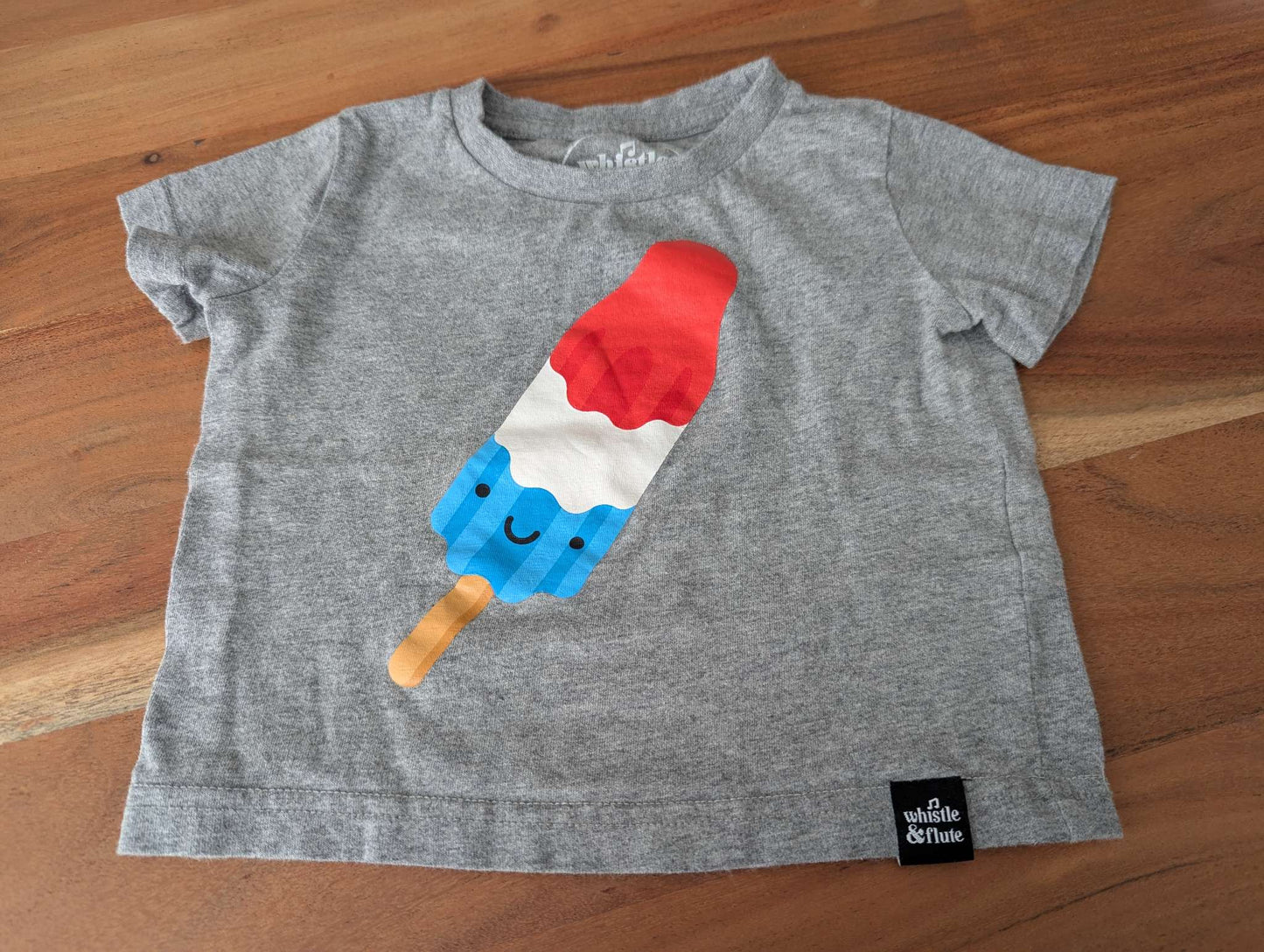 Whistle and flute rocket popsicle t shirt , Kids 12 Month (9-12M)