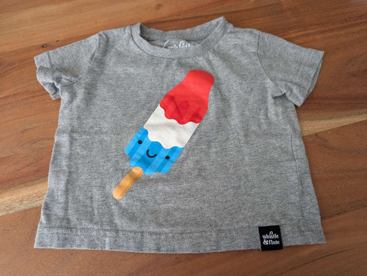 Whistle and flute rocket popsicle t shirt , Kids 12 Month (9-12M)