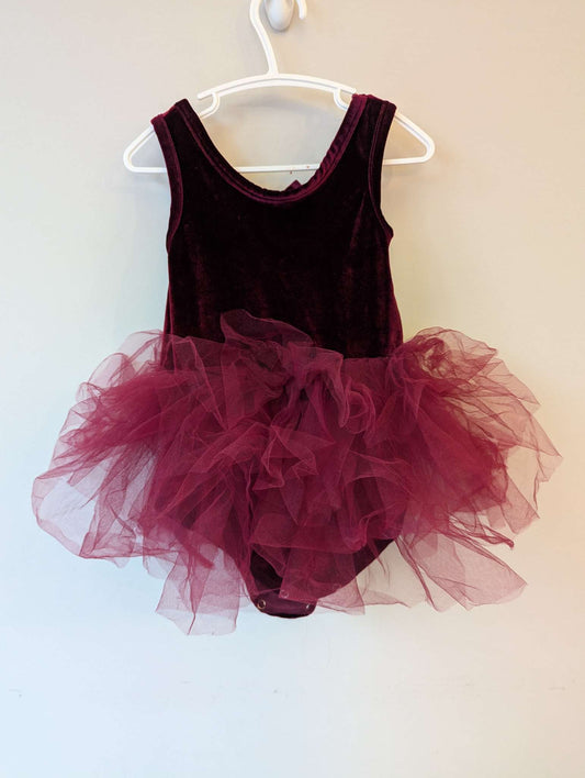 2T tulle red dress with buttons unknown brand , Kids 2T