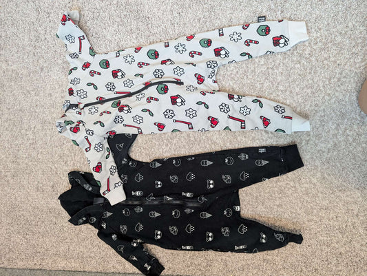 Whistle and flute rompers 12-18 months hockey nwt and food all over vguc , Kids 18 Month (12-18M)