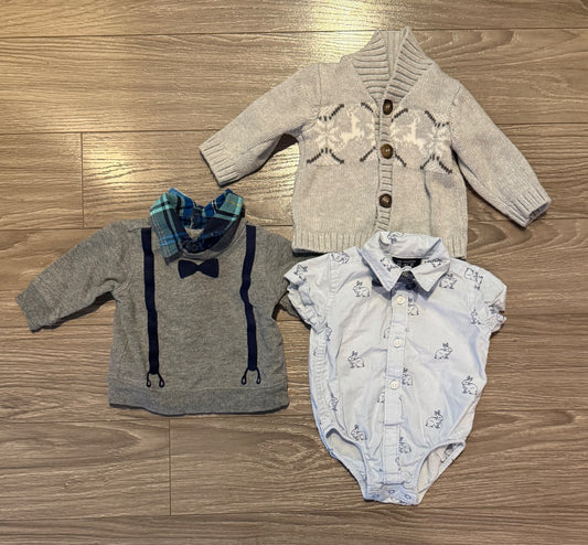 Semi-formal 0-3 Month Boys Tops, Kids 3 Month (0-3M)