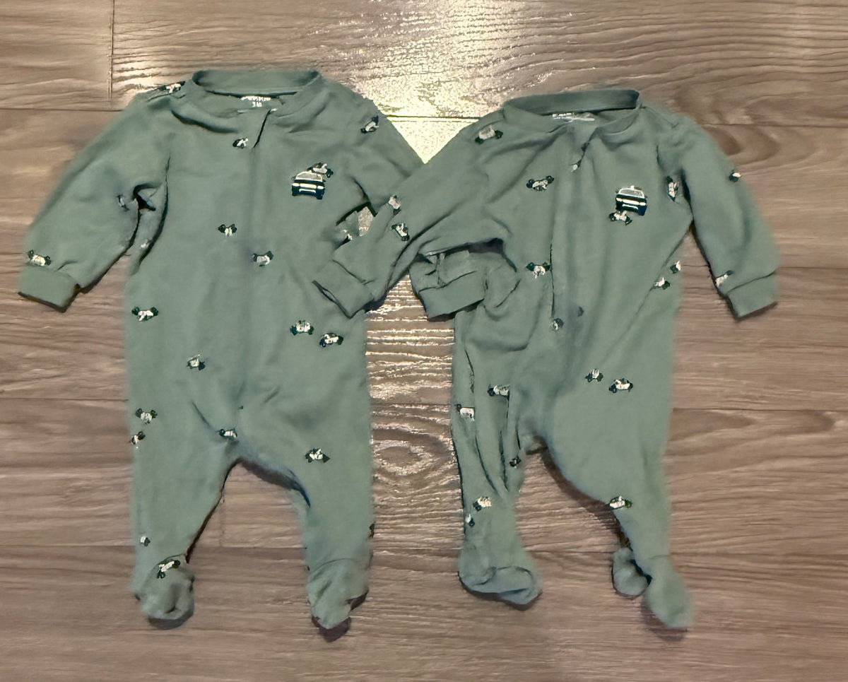 2 Matching Pekkle Onesies - 3 Months, Kids 3 Month (0-3M)