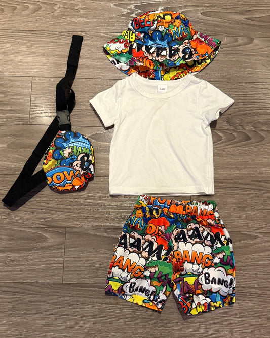 80’s Themed Outfit for Baby Boy (6-9 Months), Kids 9 Month (6-9M)