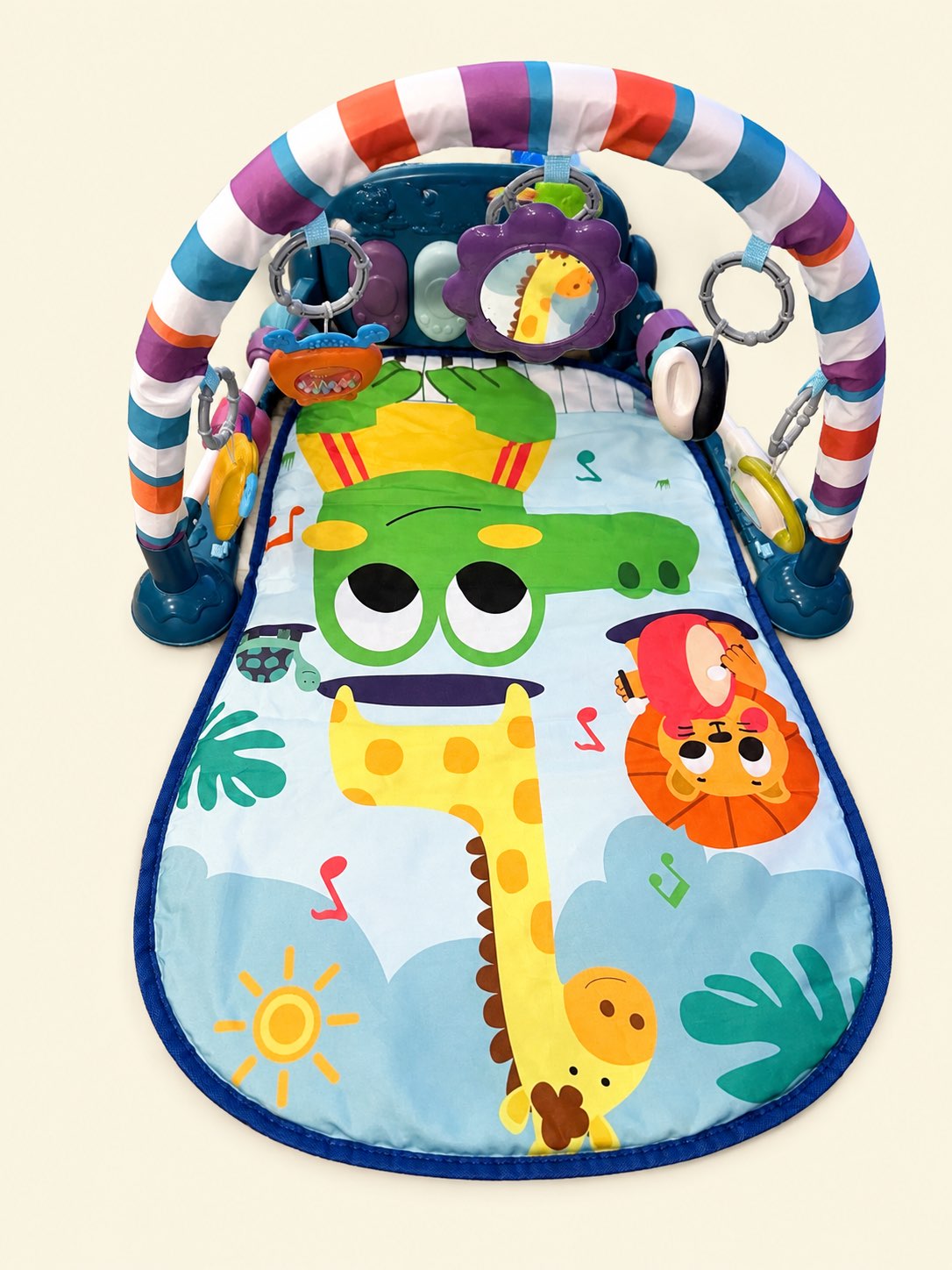 Baby Play Gym Mat with Kick Piano