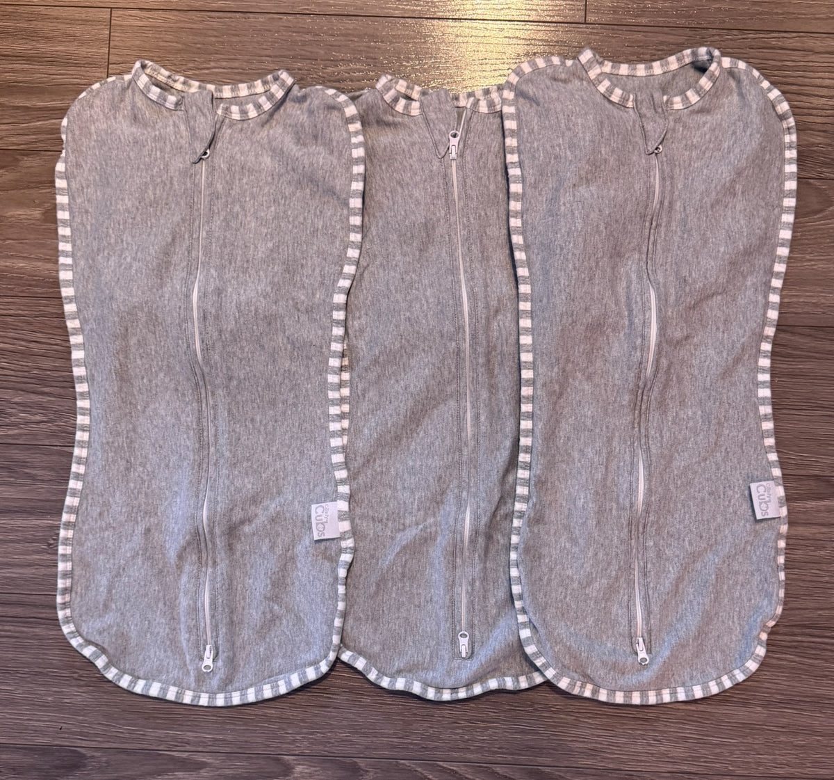 Set of 3 Comfy Cubs Swaddle Blankets - Sz S (7-14 lbs)., 0-3 Months (Newborn)