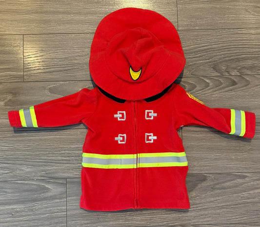 Carter’s 6-9 Month Fireman Sweater with Hat Hood, Kids 9 Month (6-9M)