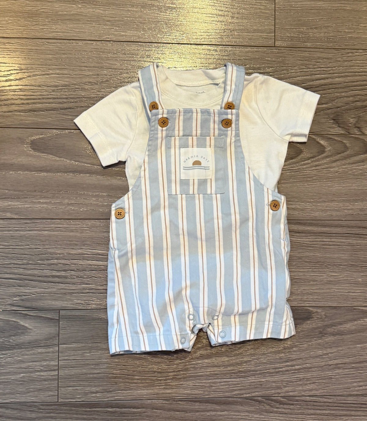 Shirt and Overall Outfit (3-6 Months)