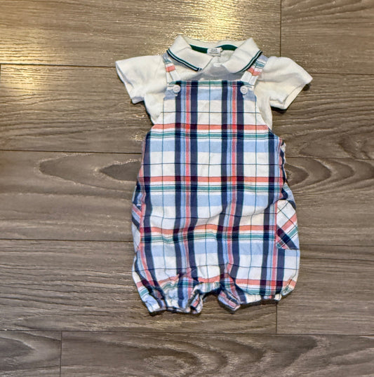 Two Piece Overall Outfit (3-6 Months), Kids 6 Month (3-6M)