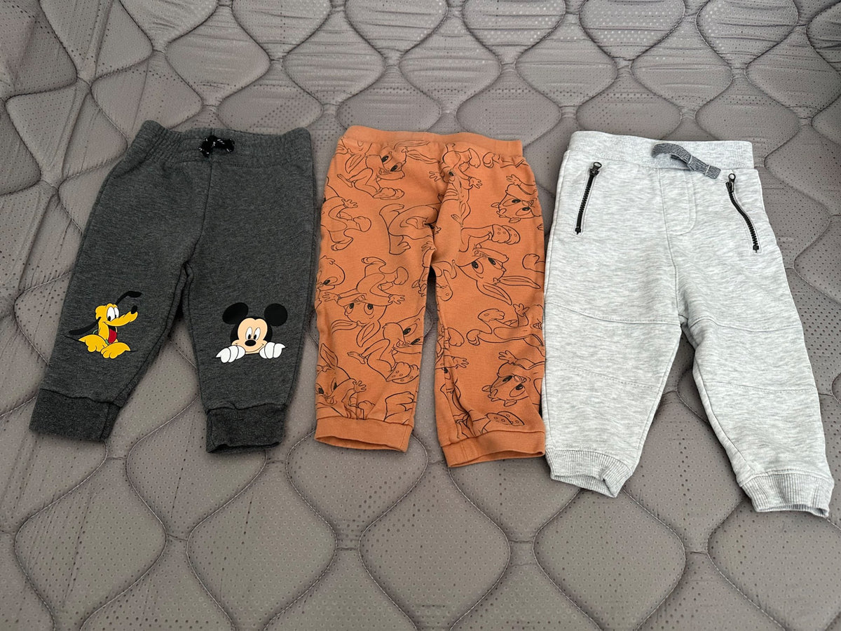Baby boy pants bundle, 3 items total, size 6-12 months, Kids 12 Month (9-12M)