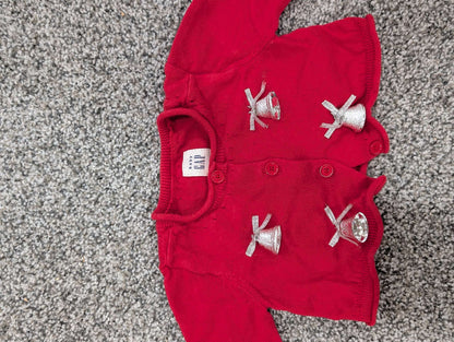 Gap Christmas cardigan 0-3months, Kids 3 Month (0-3M)