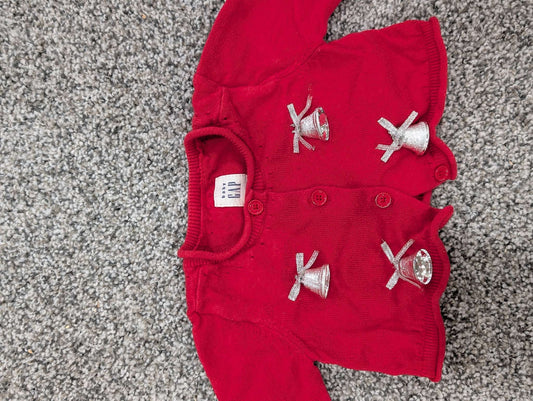 Gap Christmas cardigan 0-3months, Kids 3 Month (0-3M)