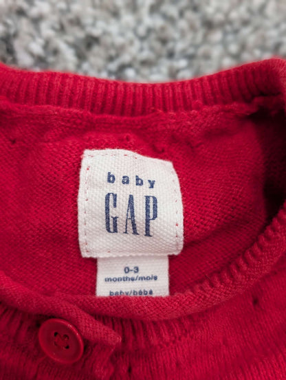 Gap Christmas cardigan 0-3months, Kids 3 Month (0-3M)