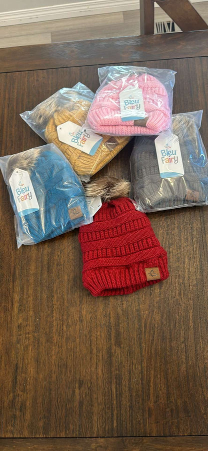 Winter hats with insulated lining