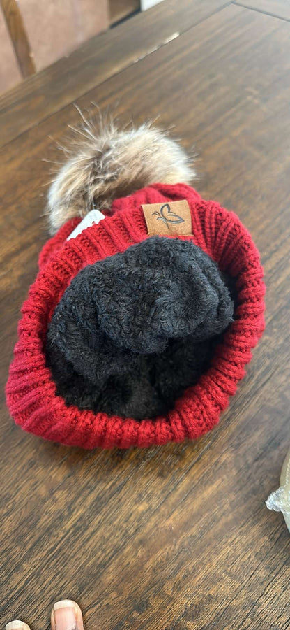 Winter hats with insulated lining