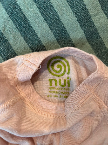 100% organic Merino wool long sleeve NUI, Kids 6 Month (3-6M)