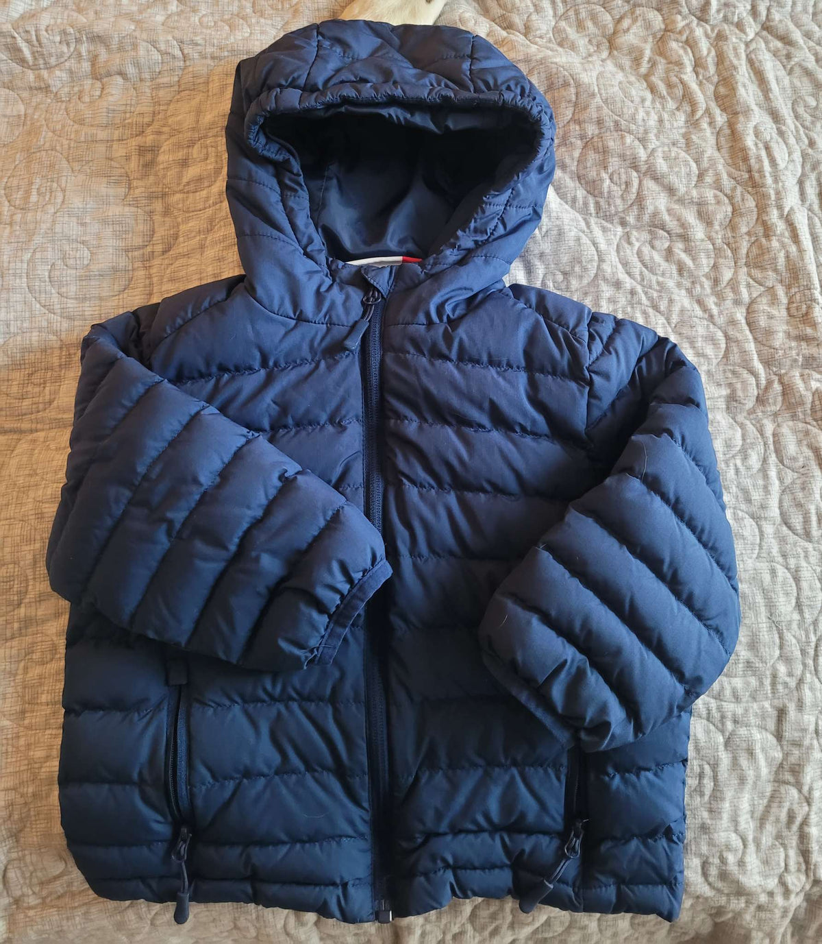 Navy Blue puffer jacket , Kids 3T
