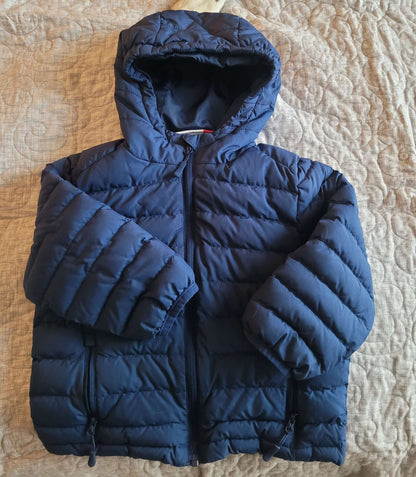 Navy Blue puffer jacket , Kids 3T