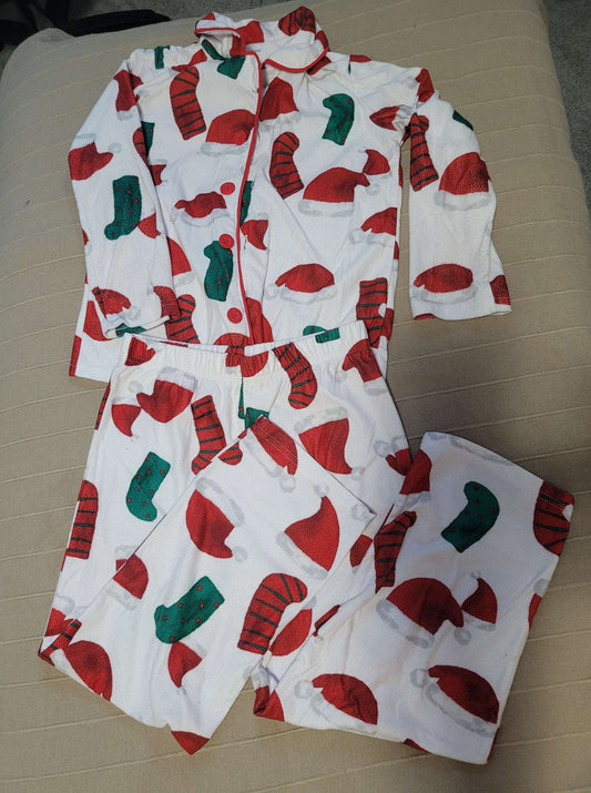 Santa hat and Stocking pajamas , Kids 7