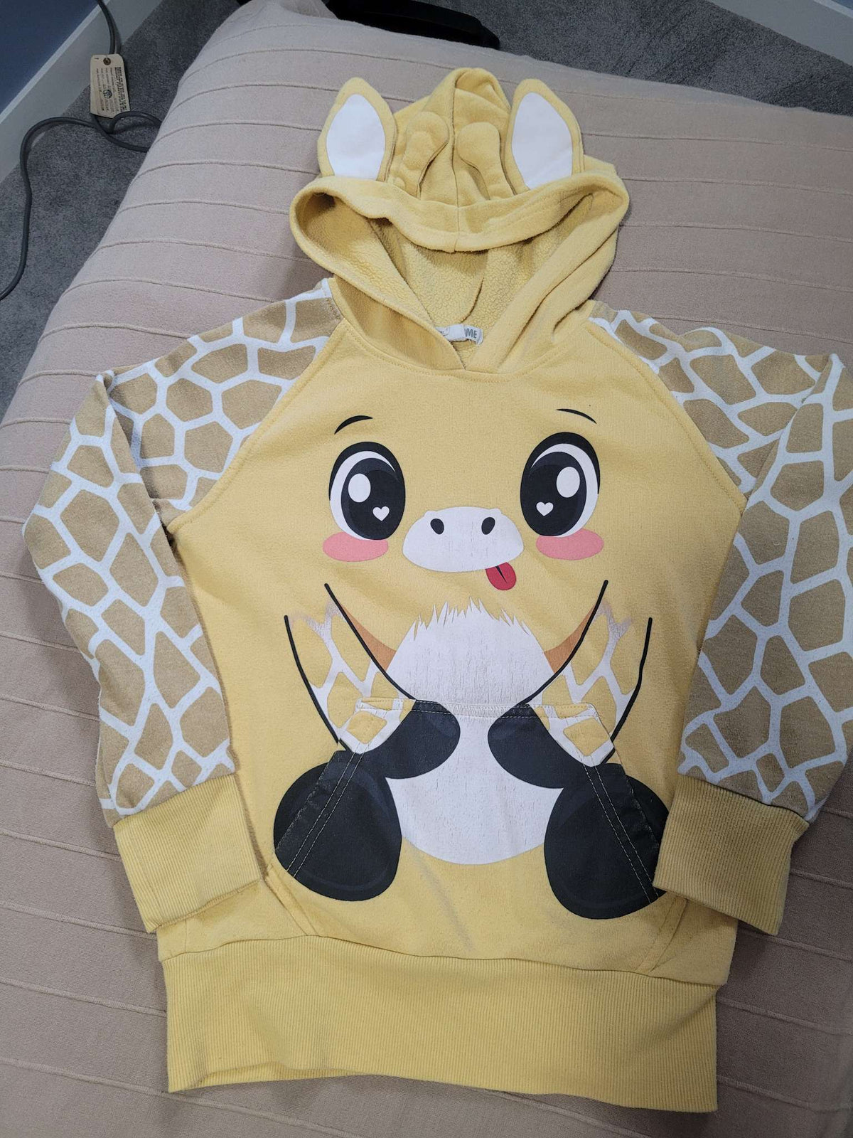 Giraffe hoodie with ears, Kids 10