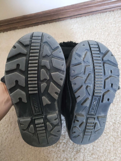 Sorel black boots, Shoes 8 (Toddler:2-4yr)