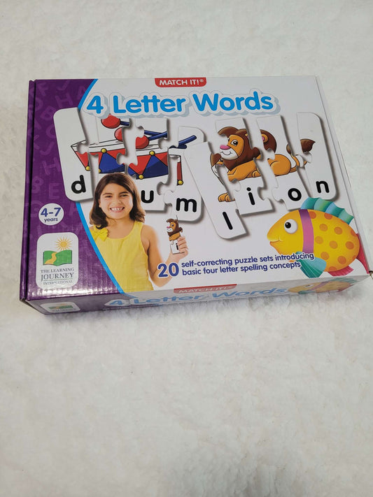 4 letter word match up puzzle