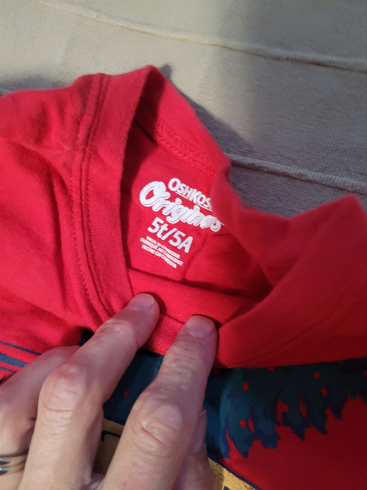 Boys Christmas long sleeve shirt , Kids 5/5T