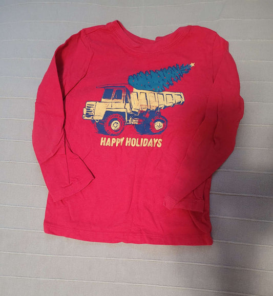 Boys Christmas long sleeve shirt , Kids 5/5T