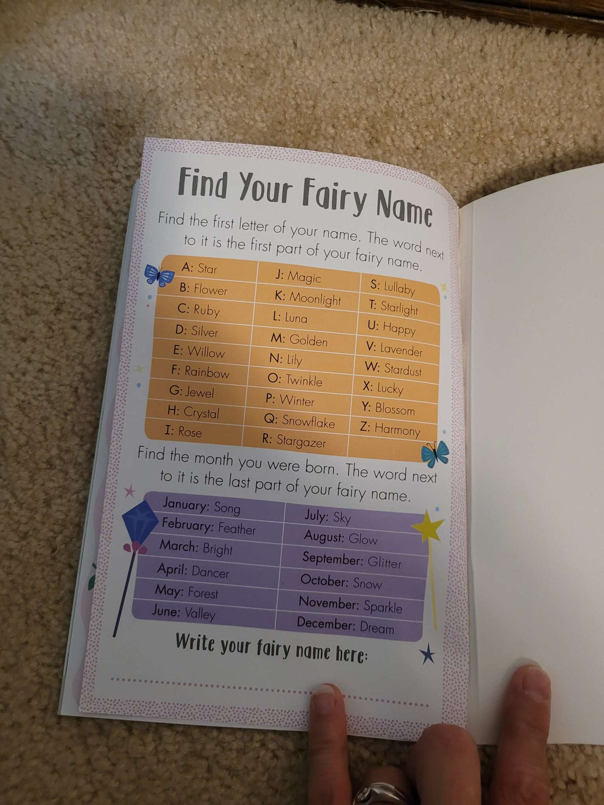 A fariy book with a princess book