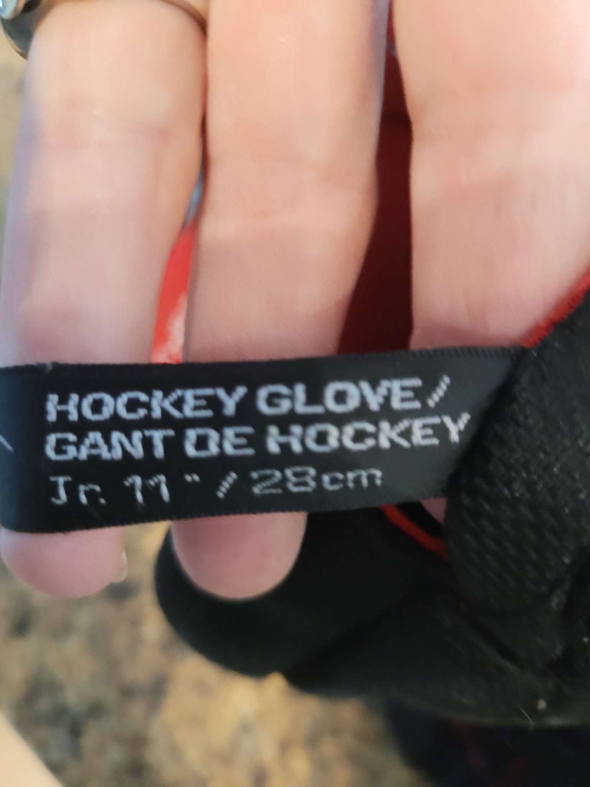 Bauer hockey gloves